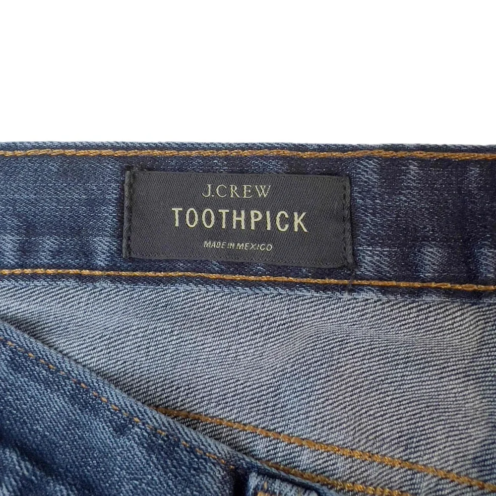 J.Crew Toothpick Jeans Blue 29 Skinny Fit Light‎ Wash Stretch Denim Jeans